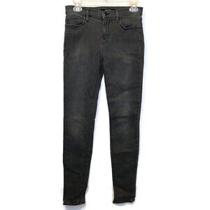 J Brand Womens Jeans Size 27 Super Skinny Night Bird Grey Mid Rise